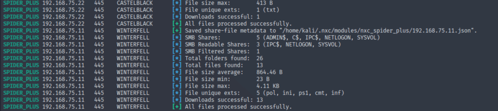 Netexec SMB - spidering shares and downloading files